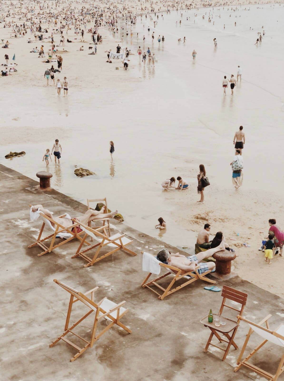 obra fotográfica playa de la concha